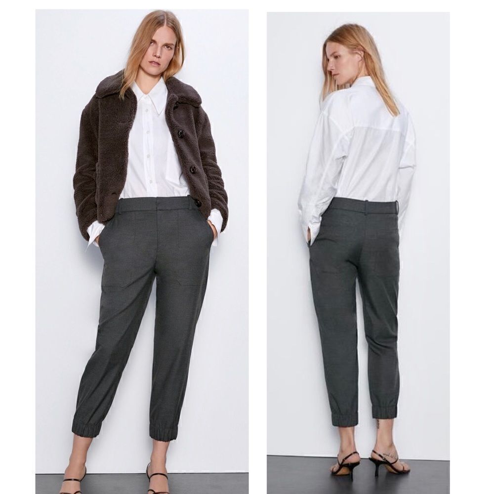 Zara Skinny Jogger Grey Pants Trouser 8119/245/922. BNWT